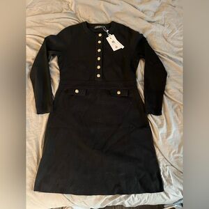 Black Button-Down Dress